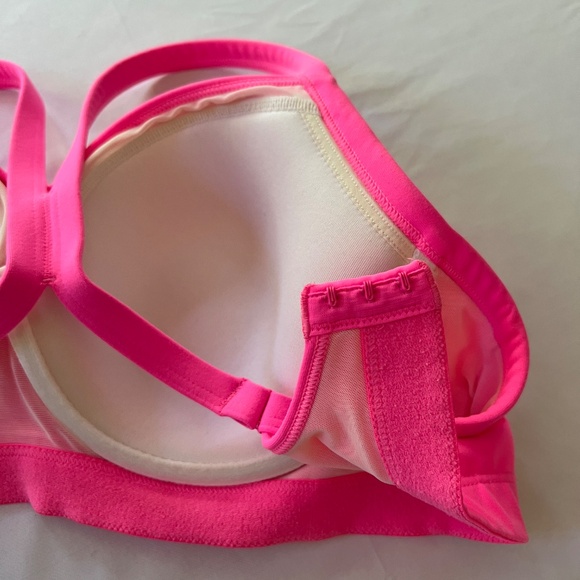 Victoria's Secret VSX Sport Bra Padded Racerback Pink Sz 36D - Picture 6 of 8